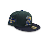 Dark Green Los Angeles Angels Navy Blue Visor Gray Bottom 2010 All Star Game Side Patch New Era 59Fifty Fitted