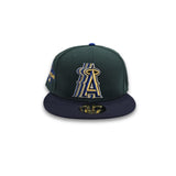 Dark Green Los Angeles Angels Navy Blue Visor Gray Bottom 2010 All Star Game Side Patch New Era 59Fifty Fitted