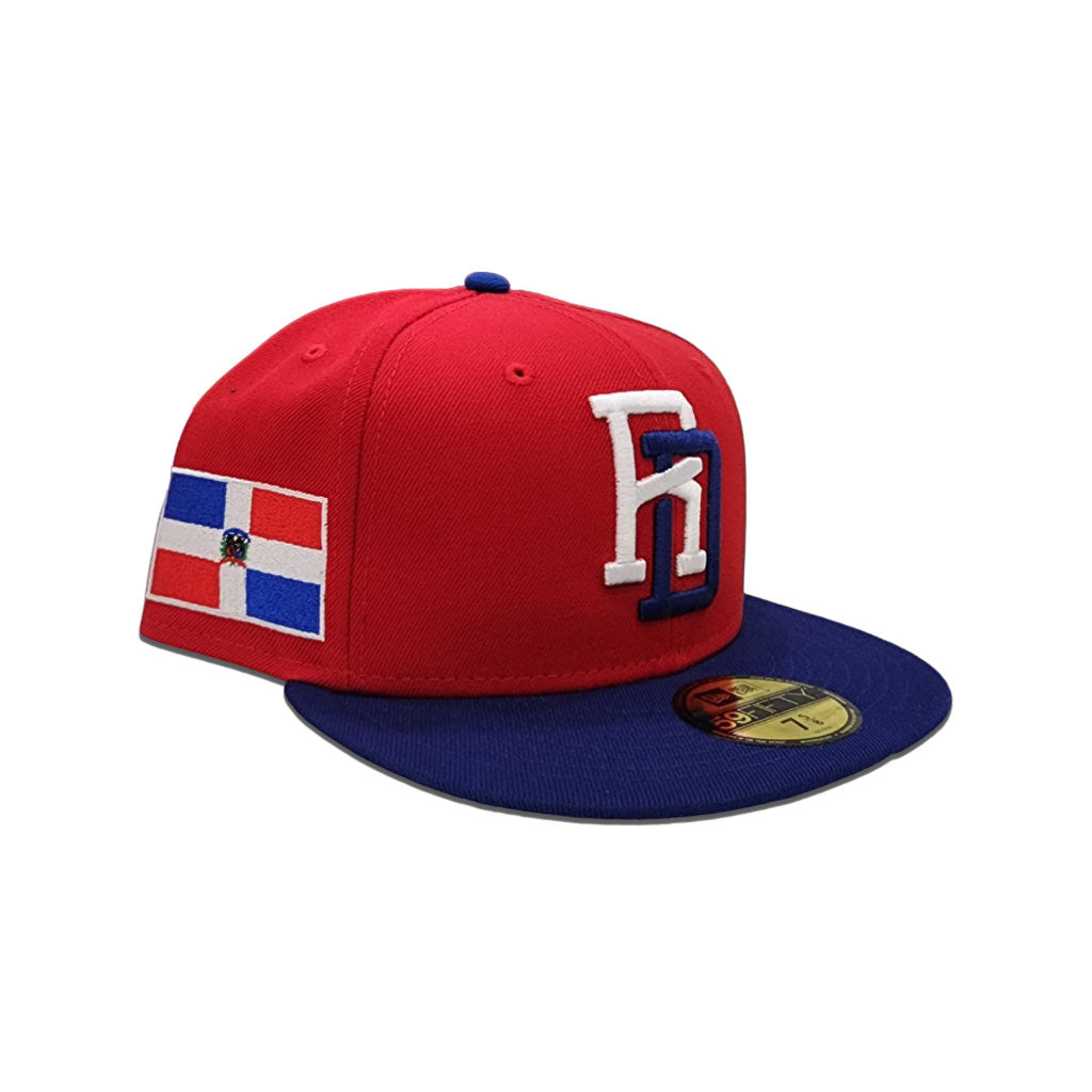Red Dominican Republic Royal Blue Visor Gray Bottom 2023 World Baseball Classic New Era 59Fifty Fitted