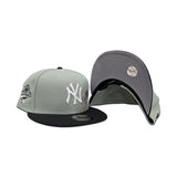 Everest Green Rose New York Yankees Black Visor Gray Bottom 1996 World Series Side Patch New Era 9Fifty Snapback