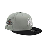 Everest Green Rose New York Yankees Black Visor Gray Bottom 1996 World Series Side Patch New Era 9Fifty Snapback