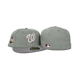 Everest Green Washington Nationals Gray Visor Green Bottom 2018 All Star Game Side Patch New Era 59Fifty Fitted