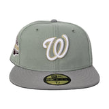 Everest Green Washington Nationals Gray Visor Green Bottom 2018 All Star Game Side Patch New Era 59Fifty Fitted