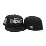 Black Fresno Grizzlies Gray Bottom 20 Seasons Side Patch New Era 59Fifty Fitted