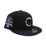 Black Chicago Cubs Navy Blue Visor Gray Bottom 1990 All Star Game Side Patch New Era 9Fifty Snapback