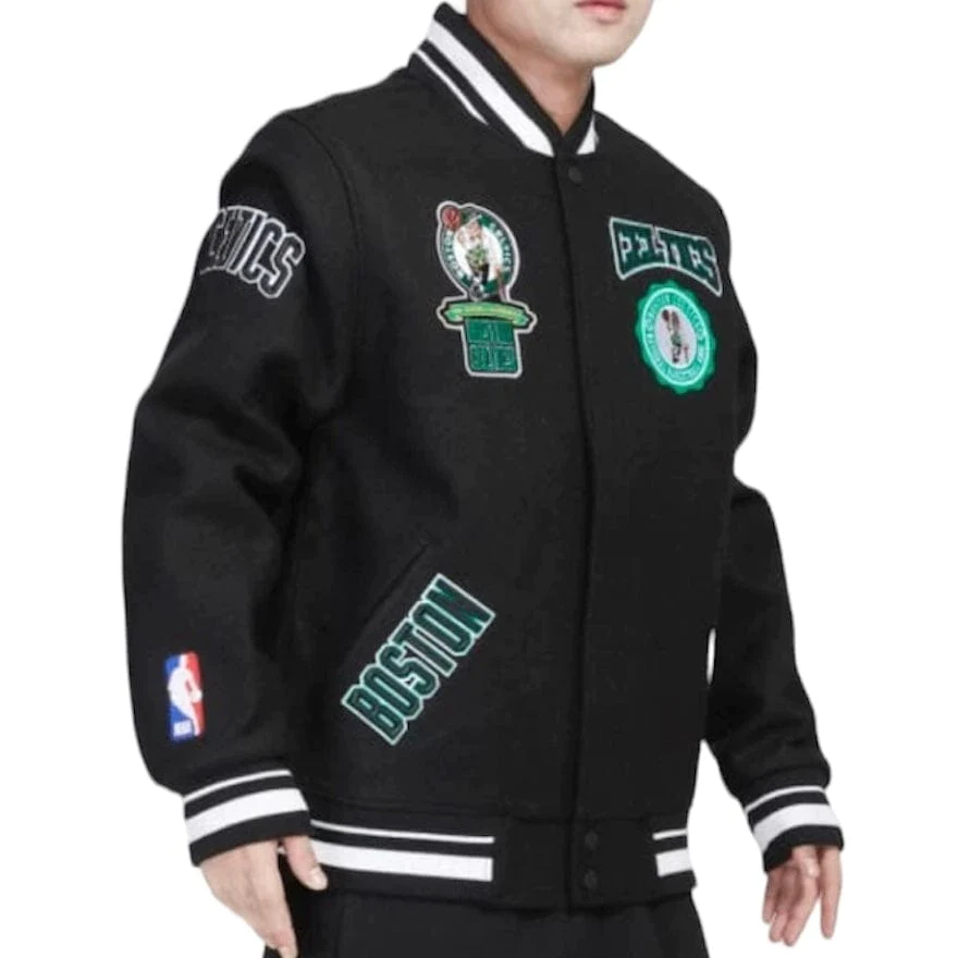 Boston celtics top letterman jacket