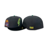 Dark Gray San Francisco Giants Black Visor Green Bottom 2007 All Star Game Side Patch New Era 59Fifty Fitted