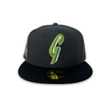 Dark Gray San Francisco Giants Black Visor Green Bottom 2007 All Star Game Side Patch New Era 59Fifty Fitted