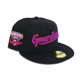 Black Cleveland Guardians Gray Bottom Progressive Field Side Patch New Era 59Fifty Fitted