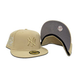 Vegas Gold New York Yankees 75th Anniversary Side Patch Gray Bottom New Era 59Fifty Fitted