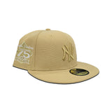 Vegas Gold New York Yankees 75th Anniversary Side Patch Gray Bottom New Era 59Fifty Fitted