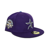 Purple Houston Astros Icy Blue Bottom 45th Anniversary New Era 59Fifty Fitted