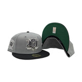 Storm Gray Anaheim Mighty Ducks Black Visor Green Bottom 1993-1994 Inaugural Season Side Patch New Era 59Fifty Fitted