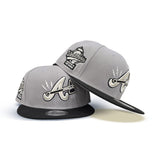 Gray Atlanta Braves Lightning Logo Snapback