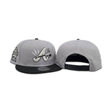 Gray Atlanta Braves Lightning Logo Snapback