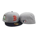 Gray Boston Red Sox Navy Blue Visor Green Bottom 1999 All Star Game Side Patch New Era 59Fifty Fitted