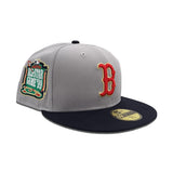 Gray Boston Red Sox Navy Blue Visor Green Bottom 1999 All Star Game Side Patch New Era 59Fifty Fitted