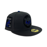 Dark Gray Chicago Cubs Gray Bottom Be Alert Foul Balls Side Patch New Era 59Fifty Fitted