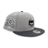 Gray Chicago Cubs Dark Gray Visor Gray Bottom 1990 All Star Game Side Patch New Era 9Fifty Snapback