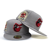 Gray Baltimore Orioles Gray Bottom 30th Anniversary Side Patch New Era 59Fifty Fitted