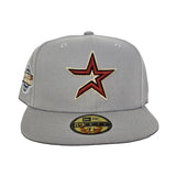 Gray Houston Astros Pink Bottom 2005 World Series Side Patch New Era 59Fifty Fitted