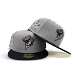 Gray Houston Sugar Land Space Cowboys Black Visor Green Bottom Astros Team Logo Side Patch New Era 59Fifty Fitted