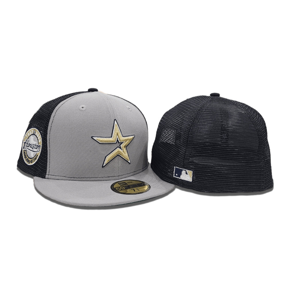 HOUSTON ASTRO 50TH ANNIVERSARY GRAY/ BLACK NEON GREEN BRIM NEW ERA FIT