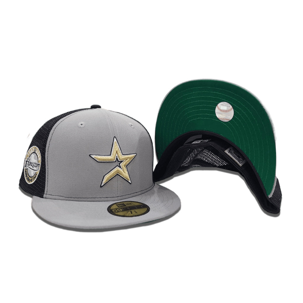 Navy Blue Houston Astros Green Bottom New Era Paisley Elements 59FIFTY Fitted 77/8