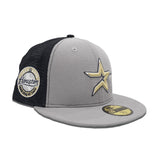 Gray Houston Astros Navy Blue Trucker Green Bottom Celebrating 45 Years Side Patch New Era 59Fifty Fitted