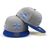 Gray Houston Astros Royal Blue Visor Icy Blue Bottom 2005 World Series Side Patch New Era 9Fifty Snapback