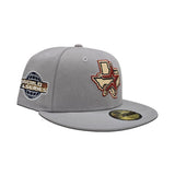 Gray Houston Astros Pink Bottom 2005 World Series Side Patch New Era 59Fifty Fitted