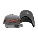 Storm Gray Houston 'stros Gray Bottom 2000 Inaugural Season Side Patch New Era 59Fifty Fitted