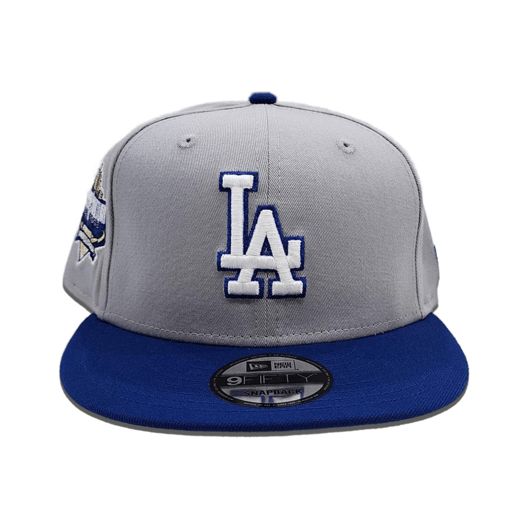 Los Angeles Dodgers New Era 40th Anniversary Patch 59FIFTY Fitted Hat -  Gray/Royal
