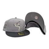 Black Mascot Los Angeles Angels Gray Bottom 40th Season Side Patch New Era 59Fifty Fitted