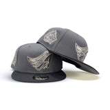 Storm Gray Anaheim Angels Dark Gray Visor Gray Bottom 40th Anniversary Side Patch 9Fifty New Era Snapback