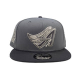 Storm Gray Anaheim Angels Dark Gray Visor Gray Bottom 40th Anniversary Side Patch 9Fifty New Era Snapback