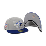 Gray Los Angeles Dodgers Shohei Ohtani Royal Blue Visor Gray Bottom 1980 All Star Game Side Patch New Era 59Fifty Fitted