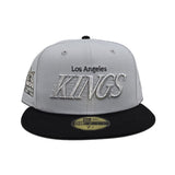 Snow Gray Los Angeles Kings Black Visor Green Bottom 2017 LA All Star Game Side Patch New Era 59Fifty Fitted