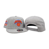 Heather Gray New York Knicks Gray Bottom 1946 Established Side Patch New Era 9Fifty Snapback
