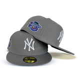 Dark Gray New York Yankees Gray Bottom 1998 World Series Side Patch New Era 59Fifty Fitted