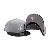 Gray New York Yankees Statue of Liberty Black Visor Gray Bottom 1999 World Series Side Patch New Era 9Fifty Snapback