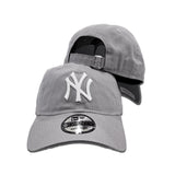 Gray New York Yankees New Era 9Twenty Strapback