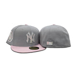 Gray New York Yankees Pink Visor Gray Bottom 1942 All Star Game Side Patch New Era 59Fifty Fitted