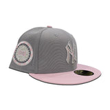 Gray New York Yankees Pink Visor Gray Bottom 1942 All Star Game Side Patch New Era 59Fifty Fitted