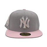 Gray New York Yankees Pink Visor Gray Bottom 1942 All Star Game Side Patch New Era 59Fifty Fitted