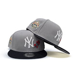 Gray Rose New York Yankees Navy Blue Visor Gray Bottom 1941 World Series Side Patch New Era 9Fifty Snapback