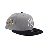 Gray Rose New York Yankees Navy Blue Visor Gray Bottom 1941 World Series Side Patch New Era 9Fifty Snapback