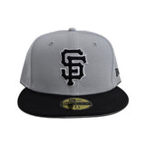 Gray San Francisco Giants Black Visor Gray Bottom New Era 59Fifty Fitted