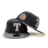 Dark Gray Texas Rangers Gray Visor Tan Bottom 1995 All Star Game Side Patch New Era 59Fifty Fitted