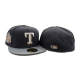 Dark Gray Texas Rangers Gray Visor Tan Bottom 1995 All Star Game Side Patch New Era 59Fifty Fitted